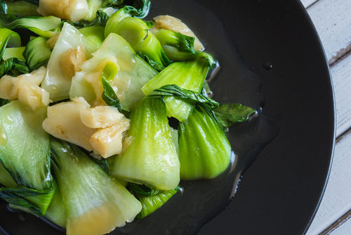 Chicken Stir Fry with Spinach and Bok Choy