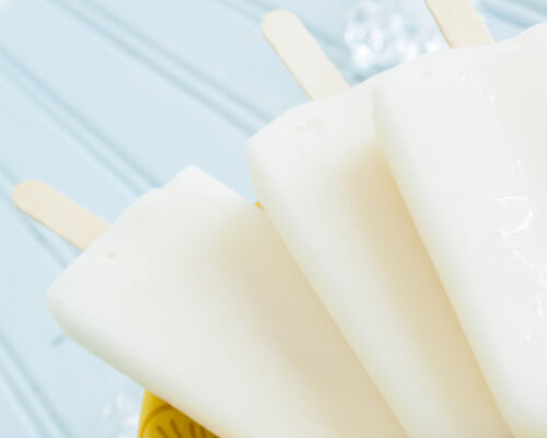 Greek Yogurt Popsicles with Goat Cheese and Honey