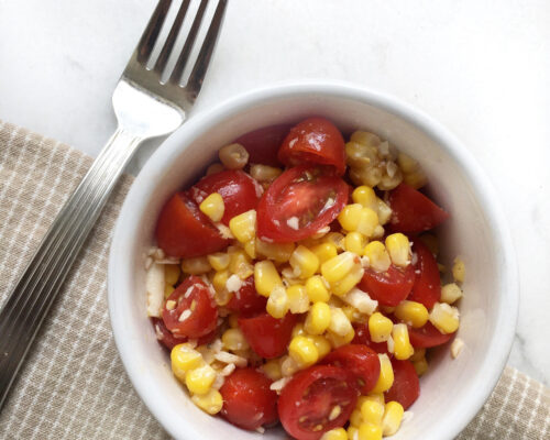 Corn and Tomato Salad With Pine Nuts and Parm