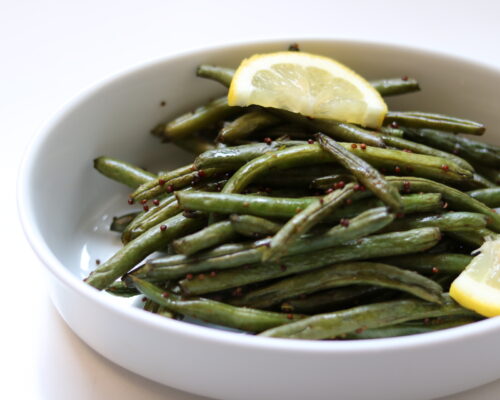 Roasted Green Beans and Sugar Snap Peas