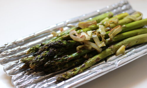 Truffle Roasted Asparagus with Shallots