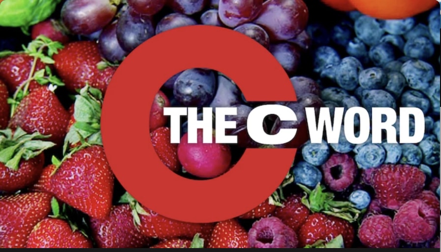 The C Word's thumbnail image with colorful berries as background