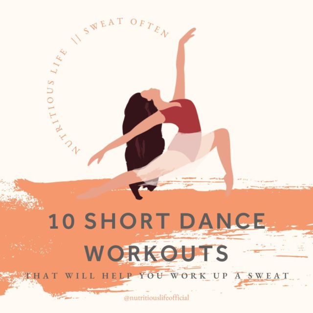 If you’re struggling to find a workout that you enjoy but you love hitting the dance floor, one of these short dance workouts might be your ticket to knocking out your weekly cardio. 

Dancing works great for many people who don’t love the typical go-to workouts like a HIIT or spin class.  Here’s the inspiration you need to get your sweat on while you bust a move. Link in bio.
#sweatoften #nutritiouslife #danceworkouts