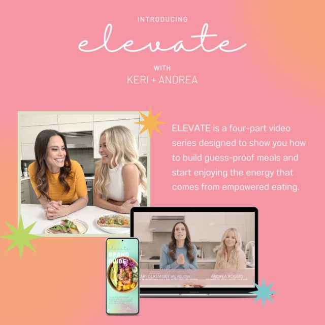 Ready to ELEVATE your plate?

This NEW mini course hosted by Nutritious Life Studio Founder, @keriglassman and fitness personality extraordinaire and founder of @xtend_barre, @andrealeighrogers, is OPEN FOR ENROLLMENT and we can’t wait for you to get your hands on it.

In this four-part video series, we show you how to ELEVATE your meals by upping their nutrient density and teach you how to recognize common ingredients in your food so you can stop asking yourself, "is this good for me?" and can finally enjoy the feeling of EMPOWERED EATING.

You’ll also get access to our brand new ELEVATE BRAND GUIDE—an incredible resource to help you with all of your food shopping needs! It's key people! 👌🏼

As much as we’d love everyone to skip foods that come in a package, it would be near impossible in our modern fast paced world. Enter your new guide.😊

Link in bio to get started! Who is ready to ELEVATE????🎉